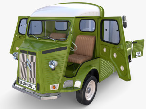 Citroen HY Pick Up with interior v3 3D Model