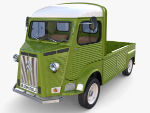 Citroen HY Pick Up with interior v3 3D Model