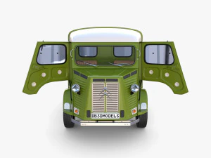 Citroen HY Pick Up with interior v3 3D Model