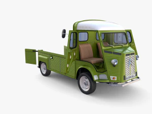 Citroen HY Pick Up with interior v3 3D Model