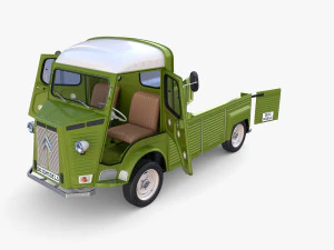 Citroen HY Pick Up with interior v3 3D Model