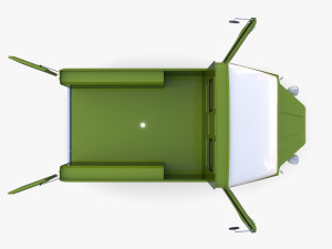 Citroen HY Pick Up with interior v3 Modelo 3D