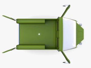 Citroen HY Pick Up with interior v3 3D Model
