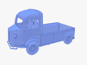Citroen HY Pick Up with interior v3 3D Model