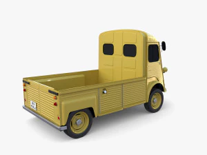 Generic 40s Van Pick Up v3 3D Model