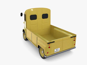Generic 40s Van Pick Up v3 3D Model