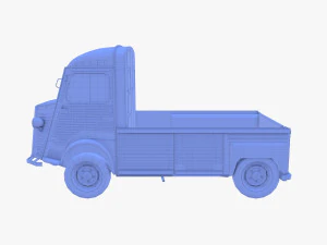 Generic 40s Van Pick Up v3 3D Model