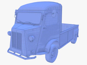 Generic 40s Van Pick Up v3 3D Model