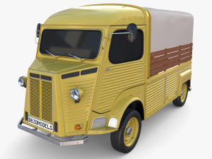 Generic 40s Van Pick Up v1 3D Model