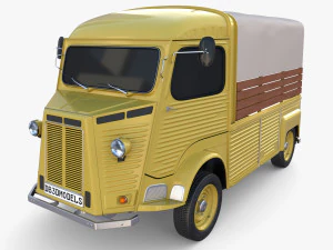 Универсальный фургон 40-х годов Пикап v1 3D Модель