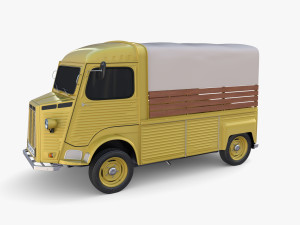 Generic 40s Van Pick Up v1 3D Model