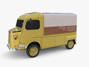 Generic 40s Van Pick Up v1 3D Model