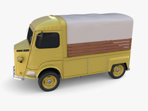 Generic 40s Van Pick Up v1 3D Model