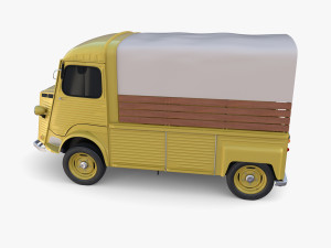 Generic 40s Van Pick Up v1 3D Model