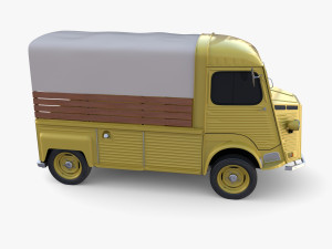 Generic 40s Van Pick Up v1 3D Model