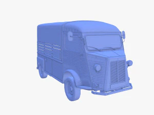 Generic 40s Van Pick Up v1 3D Model