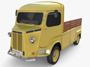 Generic 40s Van Pick Up v2 3D Model