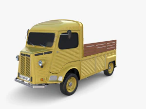 Generic 40s Van Pick Up v2 3D Model