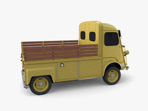 Generic 40s Van Pick Up v2 3D Model