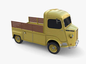 Generic 40s Van Pick Up v2 3D Model