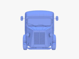 Generic 40s Van Pick Up v2 3D Model