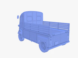 Generic 40s Van Pick Up v2 3D Model