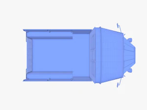 Generic 40s Van Pick Up v2 3D Model