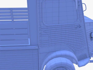 Generic 40s Van Pick Up v2 3D Model