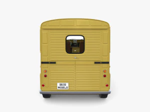 Generic 40s Van with interior 3D Model