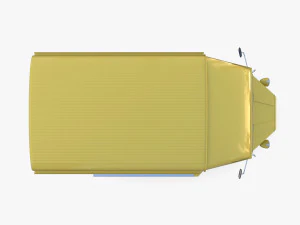 Generic 40s Van with interior 3D Model