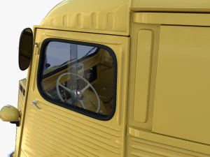 Generic 40s Van with interior 3D Model