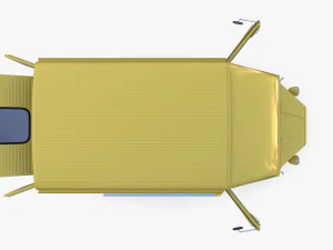 Generic 40s Van with interior 3D Model