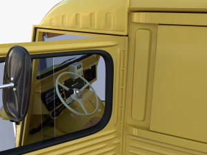 Generic 40s Van with interior 3D Model