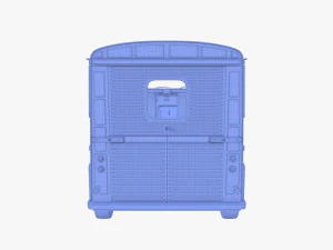 Generic 40s Van with interior 3D Model