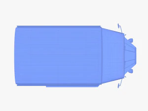 Generic 40s Van with interior 3D Model