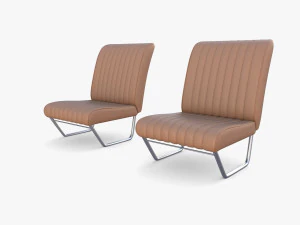 Assentos gen&eacute;ricos para van dos anos 40 Modelo 3D