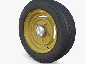 Generic 40s Van Wheel 3D Модель