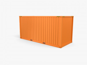 20ft Shipping Container High Cube Model 3D
