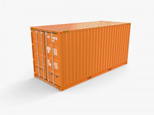 20ft Shipping Container High Cube 3D Model