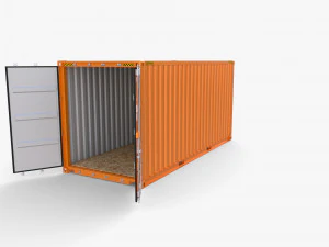 20ft Shipping Container High Cube 3D Model