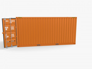 20ft Shipping Container High Cube Model 3D