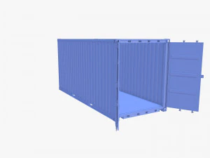 20ft Shipping Container High Cube 3D Model
