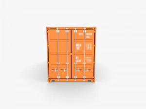 20ft Shipping Container Side Open High Cube 3D Model