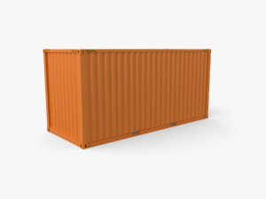 20ft Shipping Container Side Open High Cube Modelo 3D