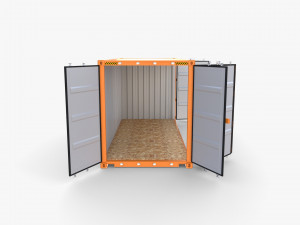 20ft Shipping Container Side Open High Cube Modelo 3D