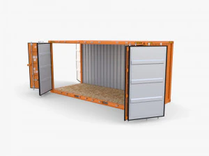 20ft Shipping Container Side Open High Cube 3D Model