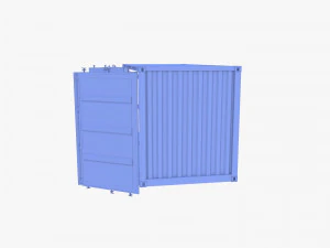 20ft Shipping Container Side Open High Cube 3D Model