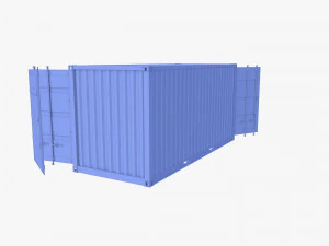 20ft Shipping Container Side Open High Cube 3D Model