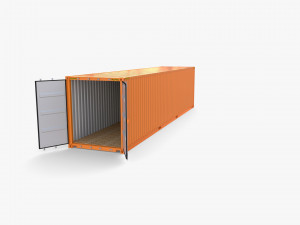 40ft Shipping Container High Cube 3D Model