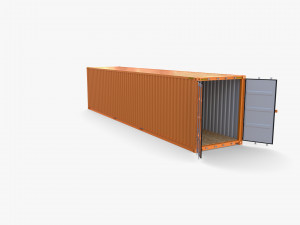 40ft Shipping Container High Cube 3D Model